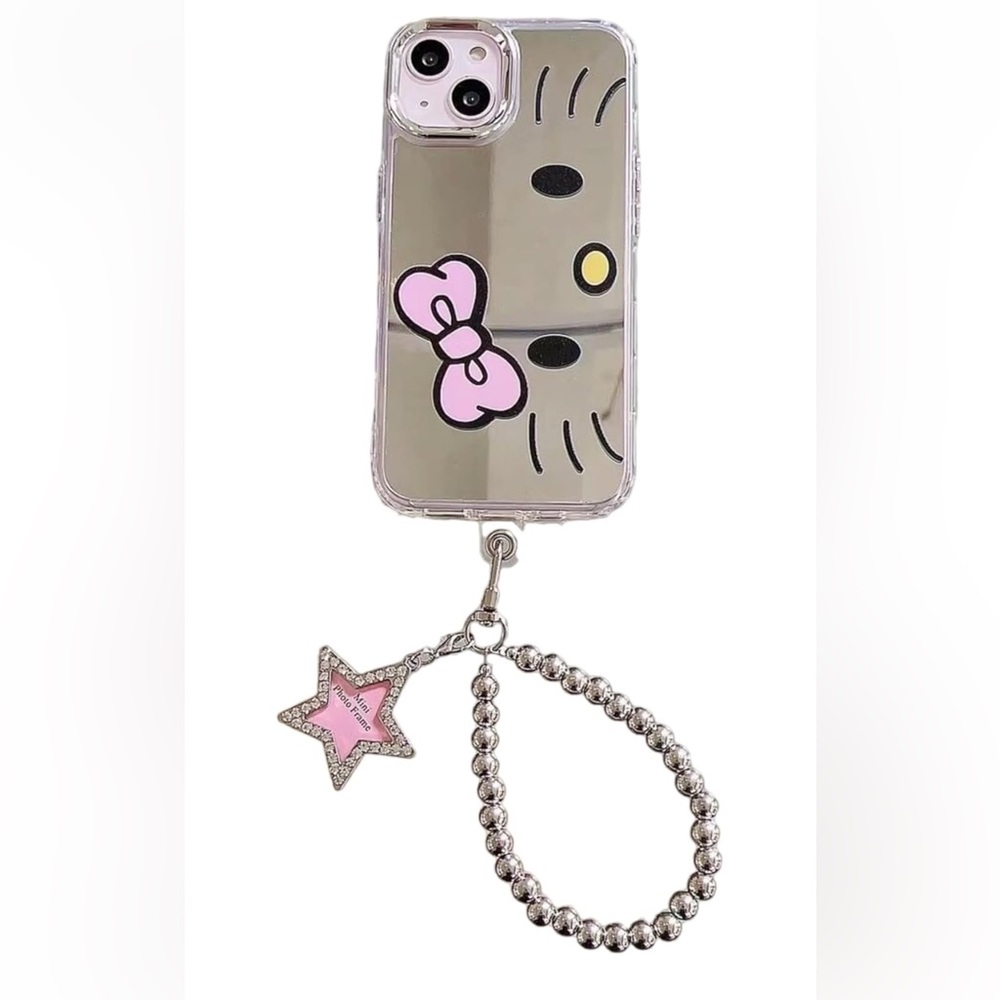Mirror Hello Kitty iPhone 13 Pro And iPhone 14 Pro 6.1" Cute Phone Case